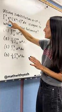 Integration using substitution #calculus #apcalculusab #substitutionmethod