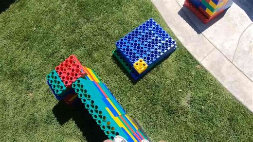 TRAP DOOR BRIDGE Floor is LAVA Obstacle Course!