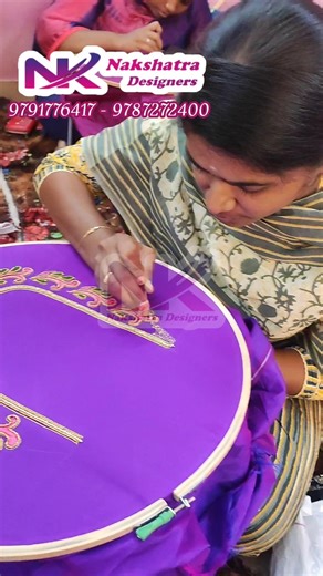 Beads & Silk Thread Aari Blouse Design ✨ | Full Work by Student | Neat & Professional Finish
