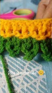 Crochet miniature toran 🤩🌿🧶 cute and easy pattern tutorial#crochet #shorts