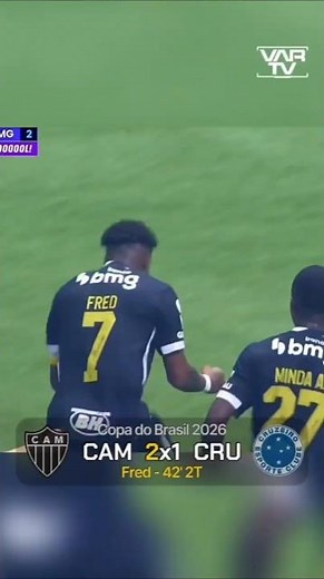 2ND GOAL FOR ATLÉTICO-MG | FRED | ATLÉTICO-MG 2-1 CRUZEIRO | 2026 COPA DO BRASIL | 09/01/2026