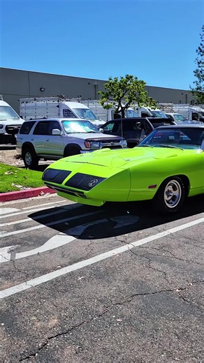 '70 Plymouth Super Bird in Sublime green stored at our facility awhile back. #mopar #superbird #plymouth #plymouthsuperbird #moparornocar