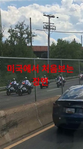 미국에서 처음 보는 장면