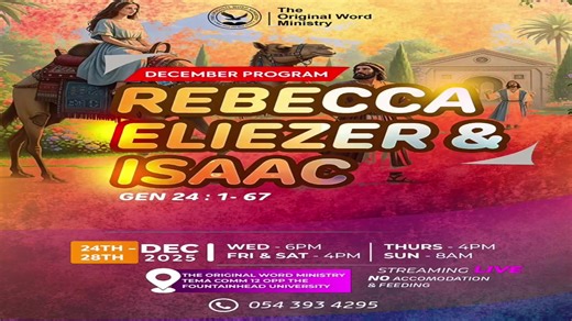 26TH-DEC-2025 || DECEMBER PROGRAMME || REBECCA, ELIEZER & ISAAC | DAY 3 Download our Radio App (The Original Word Radio App) from the Google Play Store where you can listen and comment on our Live Programs and Live Service || RADIO APP: https://play.google.com/store/apps/details... TIKTOK: https://www.tiktok.com/@theoriginalwordministry YOUTUBE: https://www.youtube.com/@theoriginalwordministry WEBSITE: https://www.theoriginalword.org/ | The Original Word Ministry - OWM