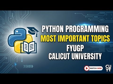 Python programming Most important Sureshot Questions Bca bsc Calicut Universersity 4th sem