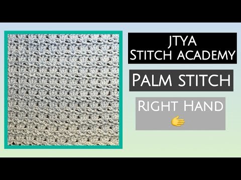 How to Crochet The “Palm Stitch” Easy! (Right Hand)