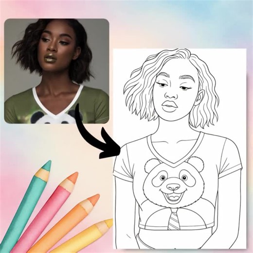 10 Custom Coloring Pages From Photo, Bundle Custom Sketch Coloring Page, Custom Kids Activity Page, Photo Coloring Page, Digital Download - Etsy