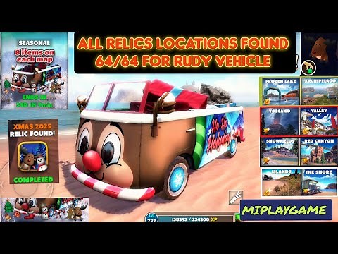 ALL RELICS LOCATIONS FOR RUDY IN THE NEW OFF THE ROAD UPDATE 64/64 XMAS 2025 RELIC LOCATIONS FOUND.