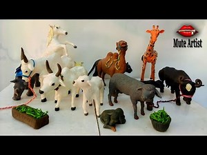 Clay Sculpting: How to make animals with clay easy | How to Make Cute Clay Animals | DIY Animals