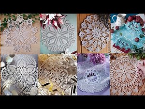 Crochet lace doilies (Super designs)Doily round patterns #crochet #crochetpatterns #crochetdoily
