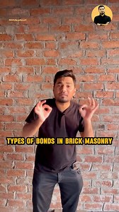 25K views · 448 reactions | ✅ TYPES OF BONDS IN BRICK MASONRY...