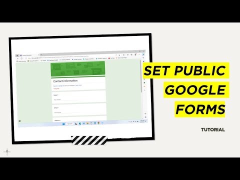 How to Set Google Forms to Public