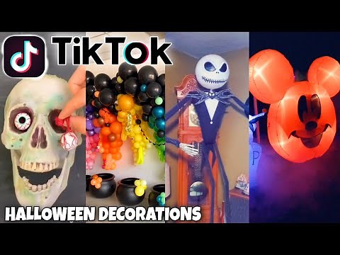 TikTok Halloween Decoration Idea Videos! Balloons, Inflatables, DIY, Skeletons! #halloween #tiktok
