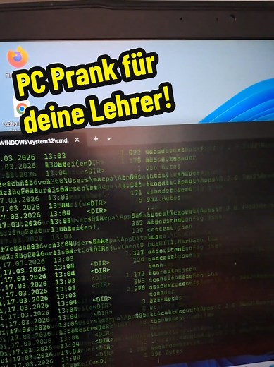 Pc Prank für deine Lehrer in der Schule! #windowstricks #pchacks #windows11 #techtips #techtok
