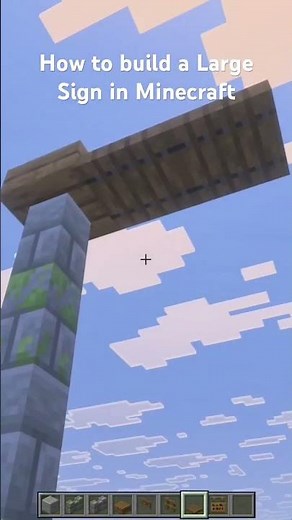 How to build a Large Sign in Minecraft #minecraft #tutorial #starforge #gaming #shorts