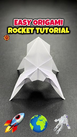 Easy Origami Rocket Ship Tutorial for Beginners
