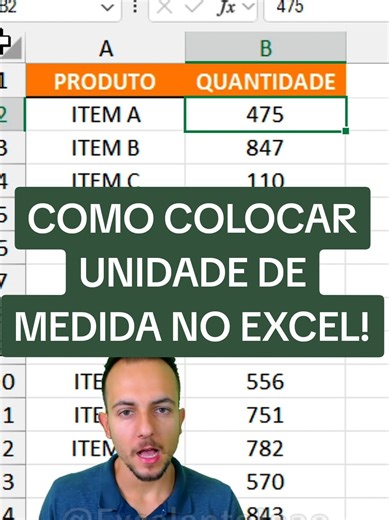 Como Adicionar Unidades de Medida no Excel de Forma Simples e Rápida