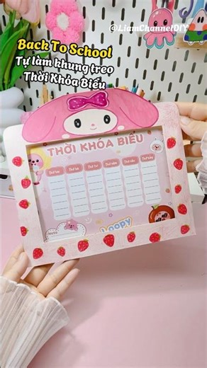 💗 BACK TO SCHOOL🩵Make your own cute Timetable frame🌈Liam Channel