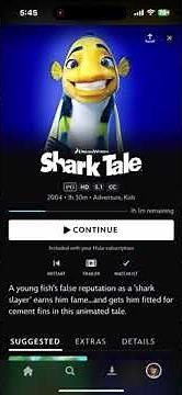 Shark Tale is back on Disney+ 😄