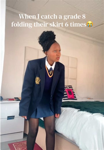 Relatable Moments of Grade 8 School Skirt Folding
