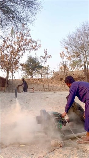 Wait for Tyre! Man Escaped From Flying Tyre 😱 Diesel Engine Experiment Gone Wrong #shorts #ytshorts