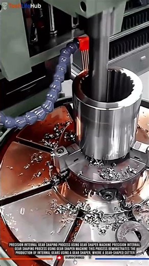 Precision Internal Gear Shaping Process Using Gear Shaper Machine #tech