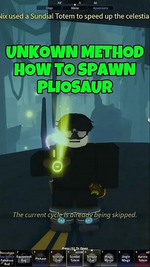 HOW TO SPAWN/CATCH PLIOSAUR IN FISCH | Tidefall update #robloxfisch #roblox #fisch
