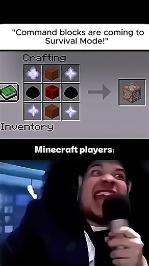 Mojang is finally adding command blocks? 💀 #minecraft