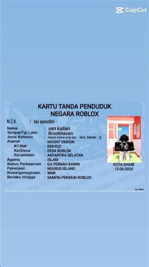 Roblox ID Card #roblox #game #gemes