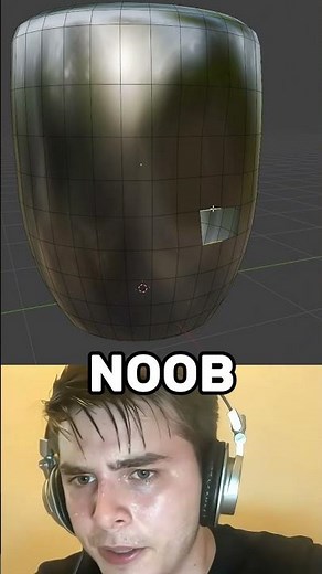 Noob vs Pro: Close Holes in Blender (Grid Fill) #blendertutorial #b3d