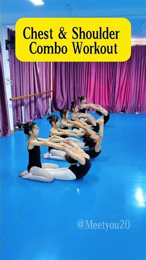 Chest & Shoulder Combo Workout #flexibility #training #dance #teacher #student