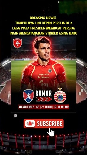 Alvaro Lopez Otw Gabung Persija? #persija #jakmania