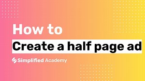 How to create a half page ad