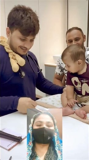 Baby Injection Reaction 😥 | Dr Imran Patel | Cute & Real Clinic Moment #shorts #viral