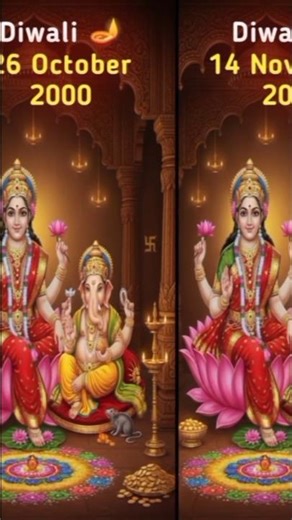 Diwali Dates 2000 to 2003 | Laxmi Puja Historical Calendar