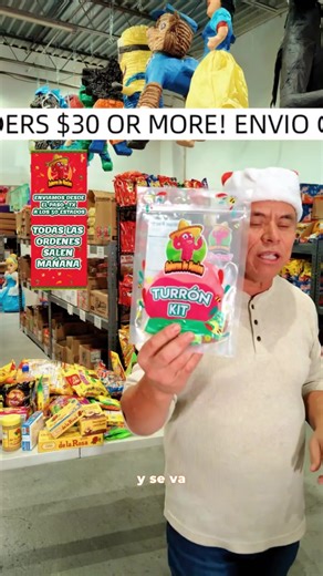 Turron Kit - Includes 4oz Turron, 2 Mini Tajin, 3 Chamoy Packets, 4 Limon7, Sweet and Tangy Nougat Mexican Candy Honey Snack Bonbon Dulce Mexicano