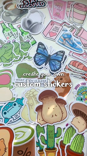 make your own custom stickers any size shape or quantity at stickeryou.com #stickeryou #stickeryoucrew #stickers #customstickers #creativejournal #stickershop #waterproofstickers