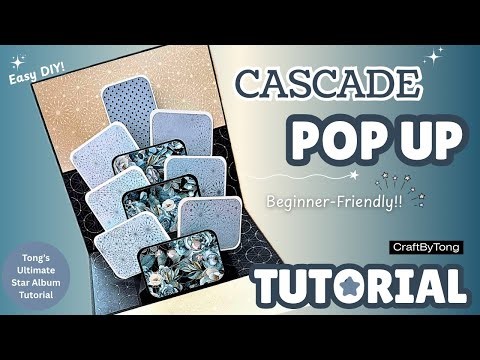 DIY Cascade Pop Up Tutorial | Easy, Layered, & Magical!💖🔥