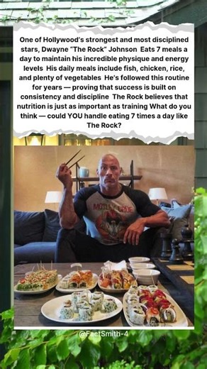 💪🍗 DWAYNE “THE ROCK” JOHNSON’S INSANE DIET PLAN 😱