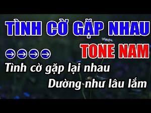 Tình Cờ Gặp Nhau Karaoke Tone Nam Karaoke Lâm Beat - Beat Mới