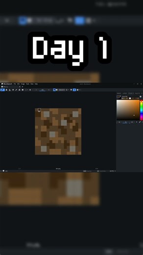 I Textured the DIRT Block in my Texture Pack! #minecraft #texturepack #blockbench #subscribe