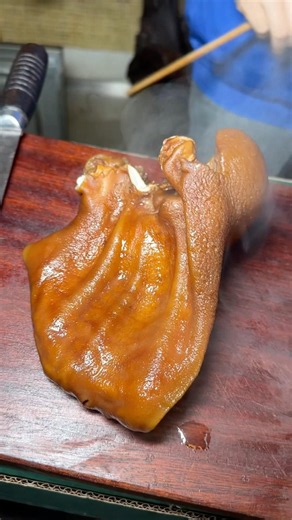 Smoked Cure Pork Ear Cutting So Delicious 😋 #usa #foryou #shorts