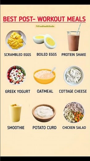 Best Post-Workout Meals for Muscle Recovery|What to Eat After Exercise for Muscle Gain & Fat Loss 💪🥚