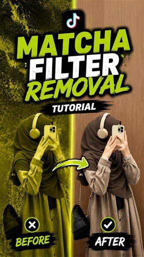 Matcha filter trend viral tiktok effects removal #shorts #matchafilter