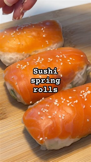 Lazy sushi spring rolls 🍣