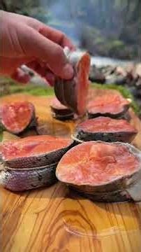 Outdoor Cooking in Nature | Primitive Fire Cooking #short #cooking