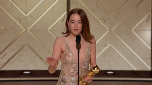 Emma Stone wins Best Female Actor – Motion Picture – Musical/Comedy for Poor Things which she calls... a rom com?!😂 #GoldenGlobes | CBS