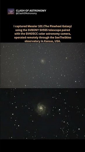 M101 Pinwheel Galaxy | Remote Astrophotography from Kansas ‪@Skieslive‬ ‪@SvbonyGlobal‬