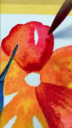 Colorful hummingbird watercolor from start to finish #timelapse #art #satisfying