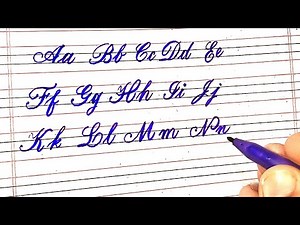 How to Write A to Z Cursive writing in 4 Line Notebook || Basic Cursive Handwriting